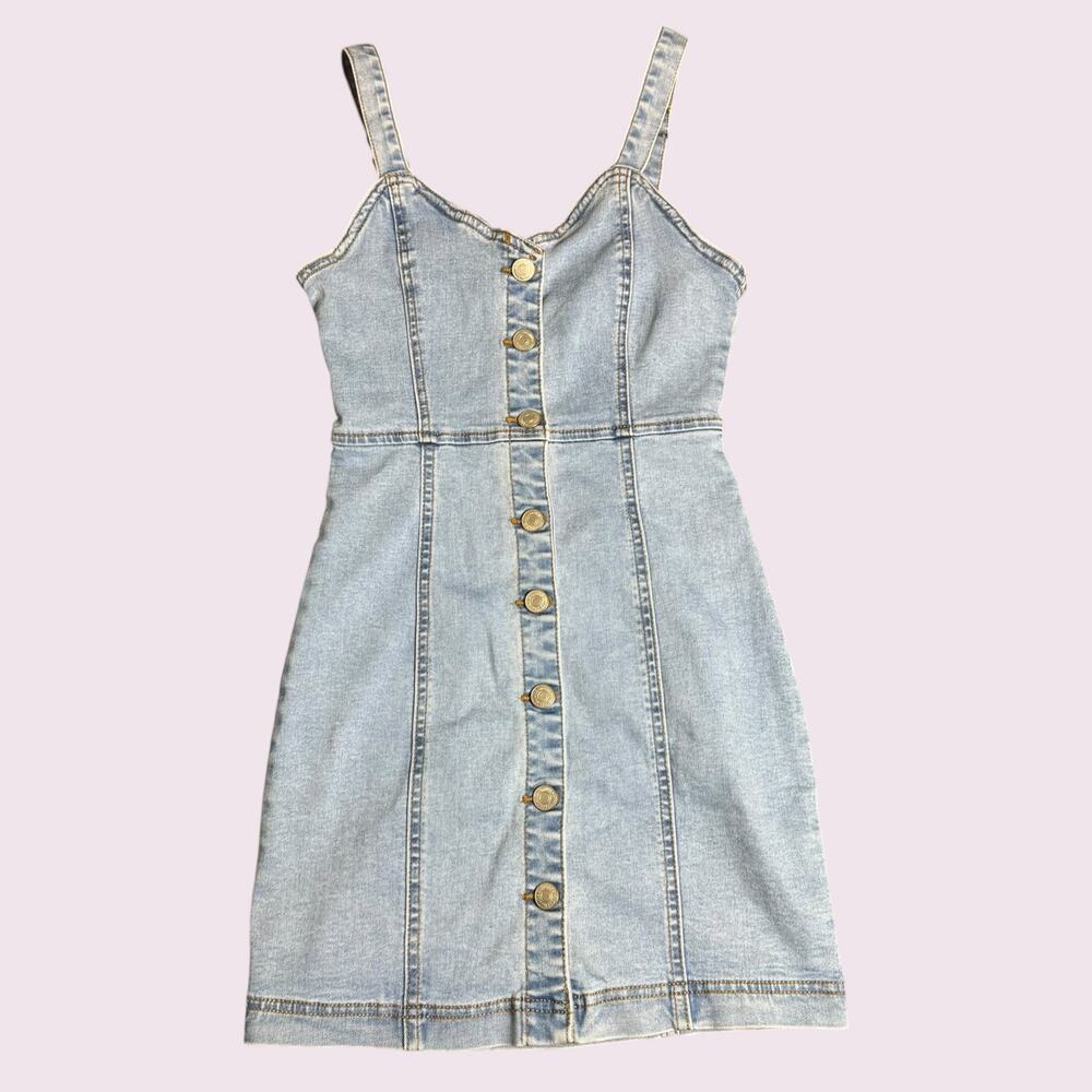 Forever 21 Denim Overall Dress